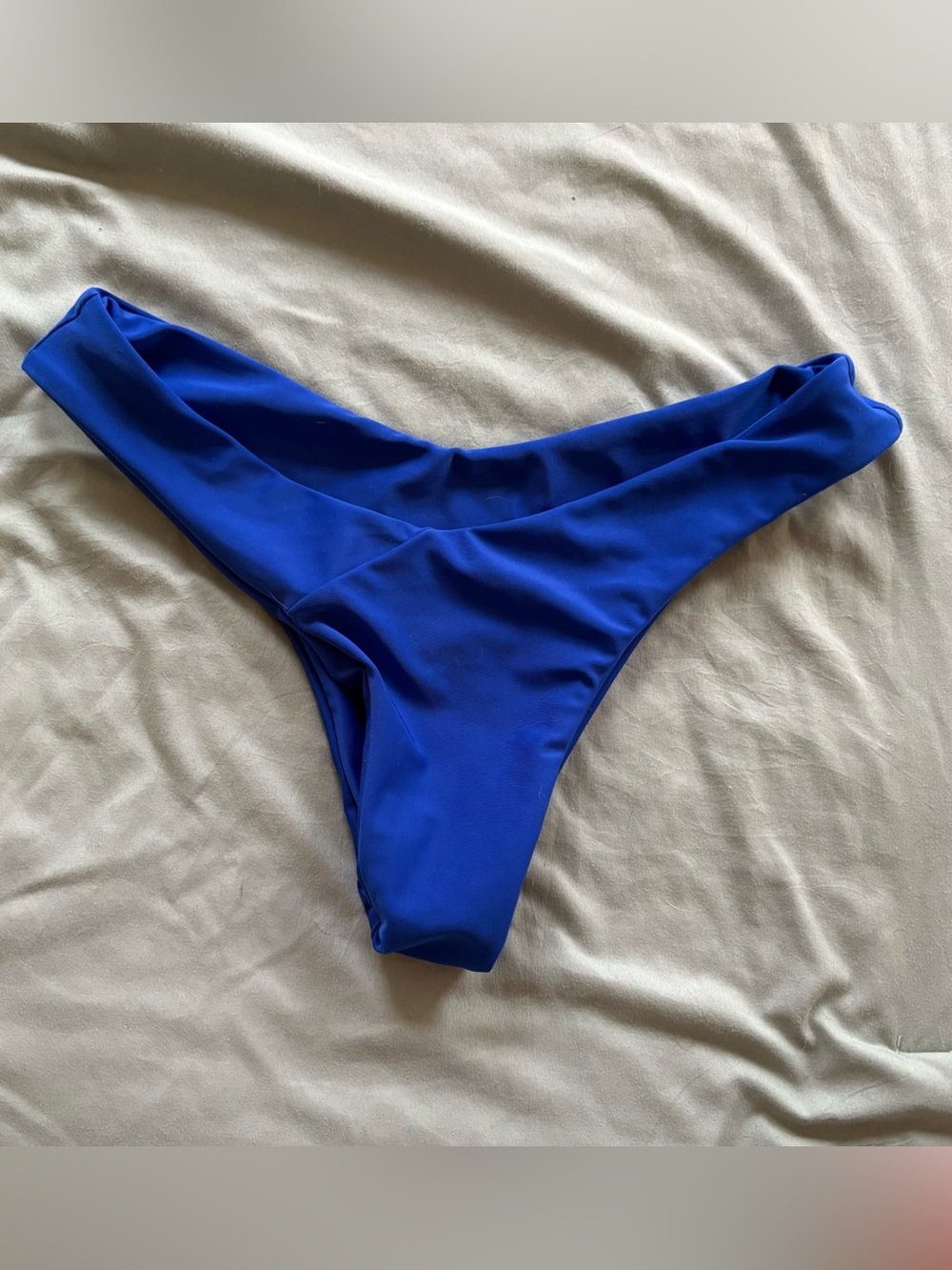 Blue bikini bottom